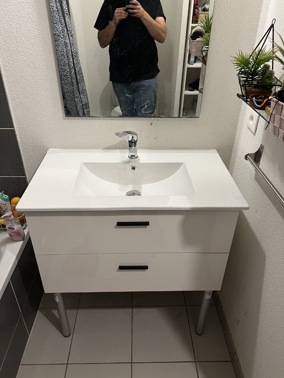 Remplacement robinet lavabo
